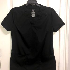 Jaanuu Black XS Scrub Top